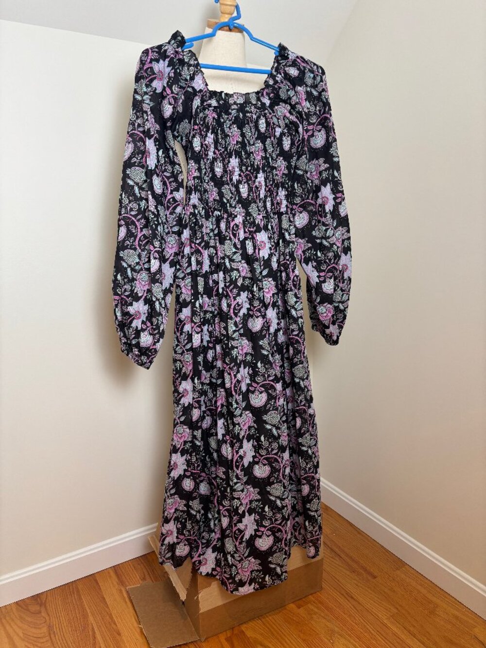 NWT Mille LS Cotton Maxi Dress, S
